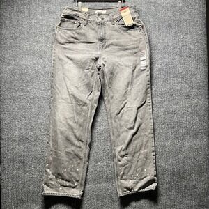 Levis Low Pro Mens Jeans 32x30 Faded Black Straight Leg Mid Rise Relaxed NWT